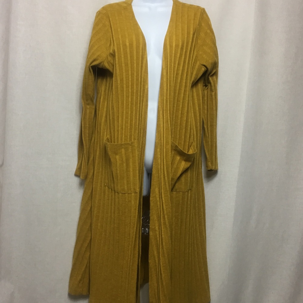 LulaRoe Sarah cardigan. Size L. Mustard Yellow.